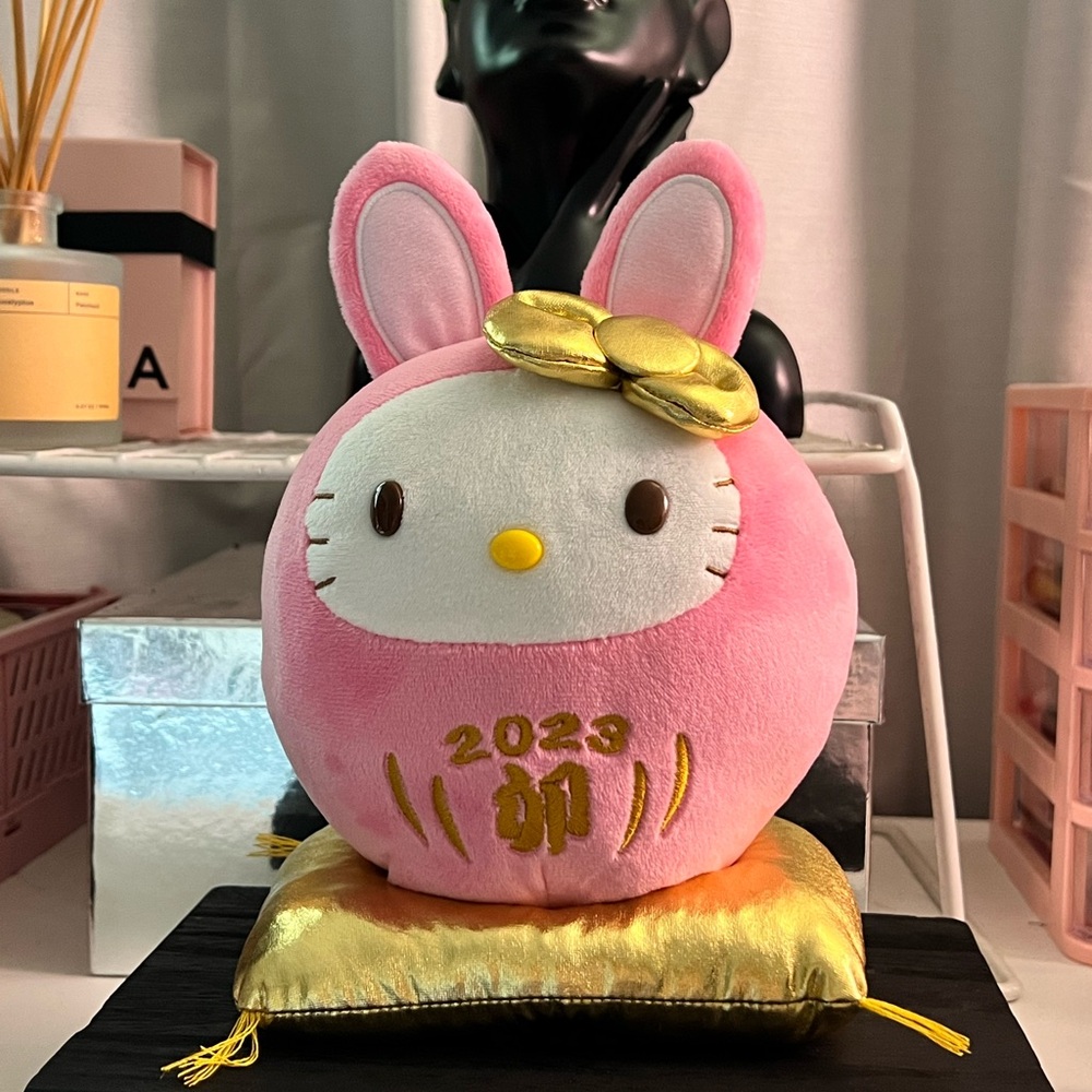 Sanrio Yakult Hello Kitty Plush Decor